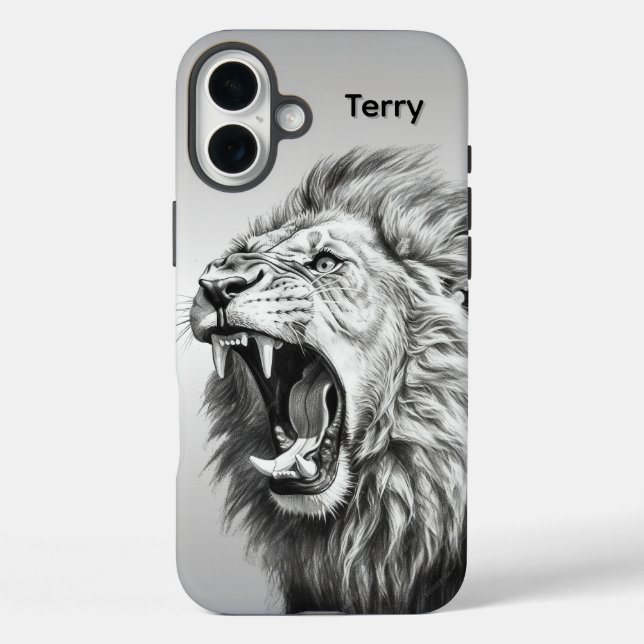 Roar of the Lion Personal Name Case-Mate iPhone Case (Back)