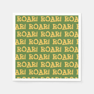 Roar Party Animals Birthday Napkin