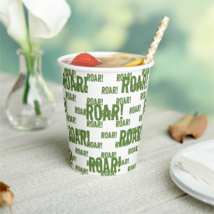 Roar Party Animals Birthday Paper Cups