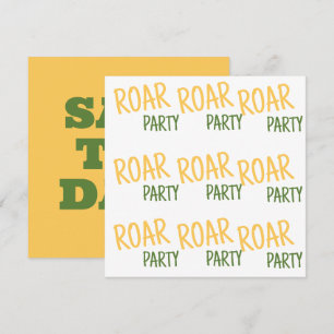 Roar Party Animals Birthday Save The Date