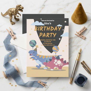 Roar-Some Dinosaur Birthday Party Invitation Fun S