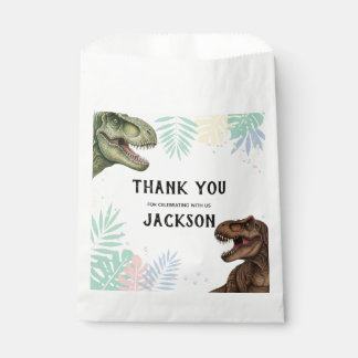 Roar-Some Dinosaur Thank You Custom Favor Bag