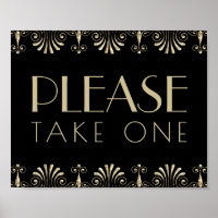 Roarin 20s Sepia Gold Decadence | Please Take One