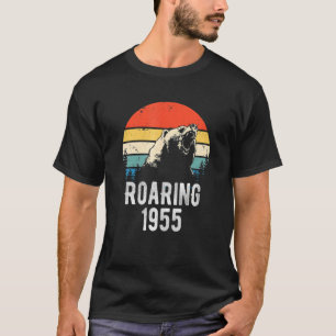 Roaring 1955 Vintage Retro Sunset Bear Animal 67th T-Shirt