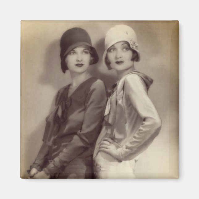 Roaring 20’s Besties Flapper Magnet (Front)