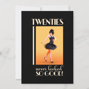 Roaring 20s Birthday Party  Invitation