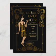 Roaring 20s Flapper Art Deco Gatsby Bridal Shower