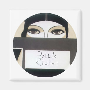 Roaring 20s Gal Personalized Magnet