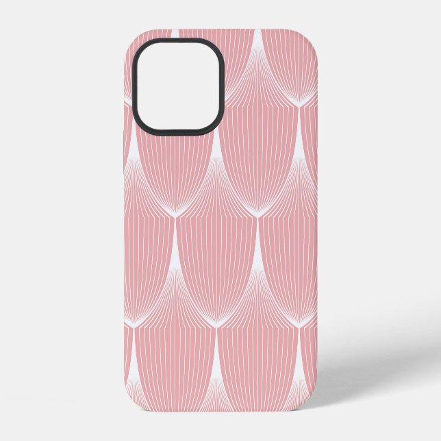 Roaring '20s Linear Scales: Elegant Pattern iPhone Case (Back)
