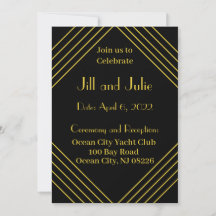 Roaring 20s Wedding Invitation