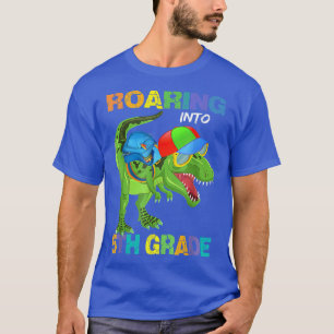 Roaring 5th Grade Dinosaur T Rex Back To School Ki T-Shirt