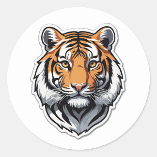 Roaring Bengal Tiger Face Sticker 