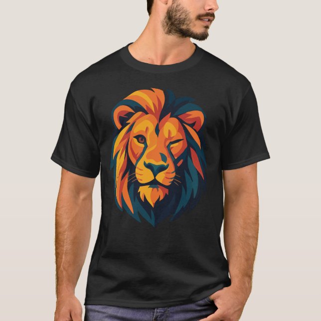 Roaring Confidence – Winking Lion T-Shirt (Front)