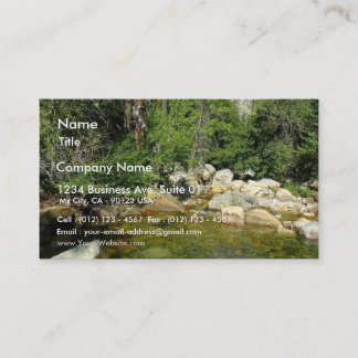 Roaring Falls Rivers Streams Mountains Business Card