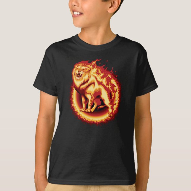 Roaring Fire Lion T-Shirt (Front)