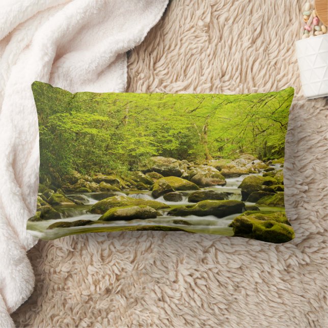 Roaring Fork in Spring Lumbar Pillow (Blanket)