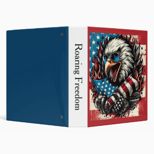 Roaring Freedom – Bald Eagle Patriotic Binder