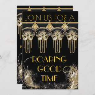 Roaring Gatsby Bling Party Invitations