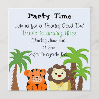 Roaring Good Time Party Invitation