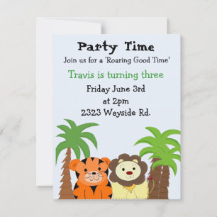 Roaring Good Time Party Invitation