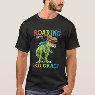 Roaring Into 3Rd Grade Dinosaur T Rex Back To Scho T-Shirt