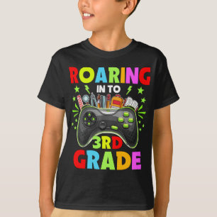 Roaring Into 3rd Grade Teacher 3rd Grade Back to T-Shirt