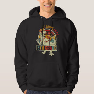 Roaring Into 5th Grade Dinosaur Kids Back To Schoo Hoodie