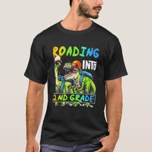 Roaring Into Kindergarten Dinosaur T Rex Back To S T-Shirt
