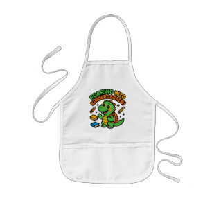 Roaring Into Kindergarten Dinosaur T-Shirt Kids Apron