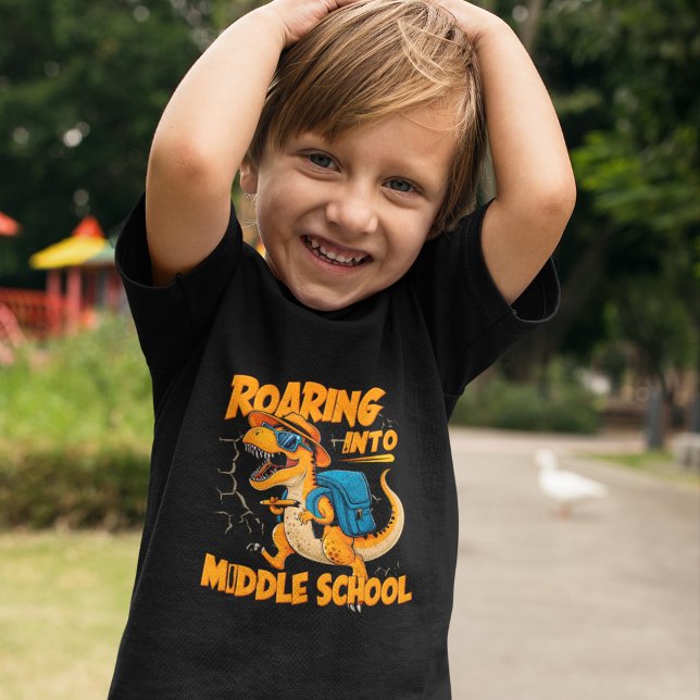 Roaring Into Middle School – Back-to-School T-Shirt (Creator Uploaded)