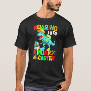Roaring Kindergarten Dinosaur T Rex Back to School T-Shirt