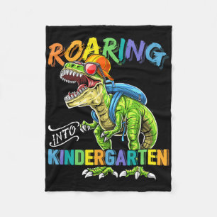 Roaring Kindergarten Dinosaur T Rex Ck To School B Fleece Blanket