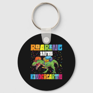 Roaring Kindergarten Dinosaur T Rex Ck To School B Keychain