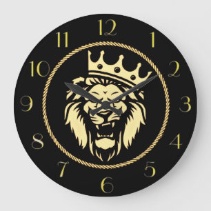 Roaring King Lion Wall Clock
