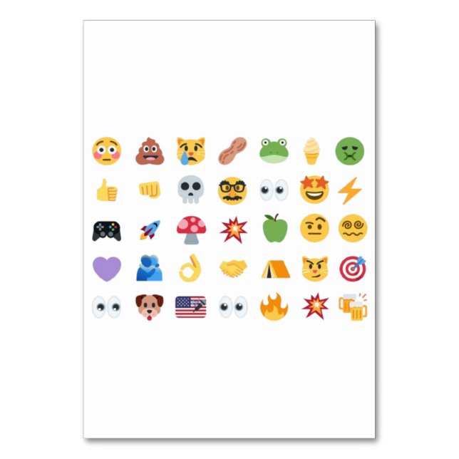 Roaring Kitty 35 Emoji Timeline GME MOASS DFV meme Table Number (Front)
