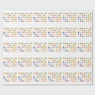 Roaring Kitty 35 Emoji Timeline GME MOASS DFV meme Wrapping Paper