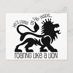 Roaring Like A Lion Postcard