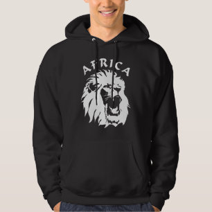 Roaring Lion Face Africa Hoodie