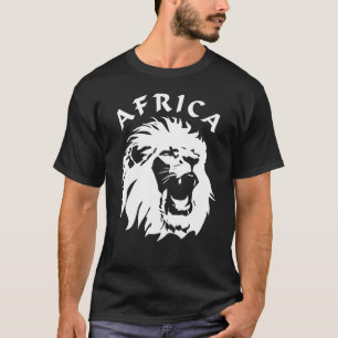 Roaring Lion Face   Africa T-Shirt