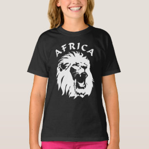 Roaring Lion Face   Africa T-Shirt