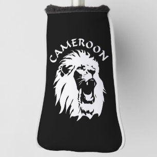 Roaring Lion Face - Cameroon Golf Head Cover