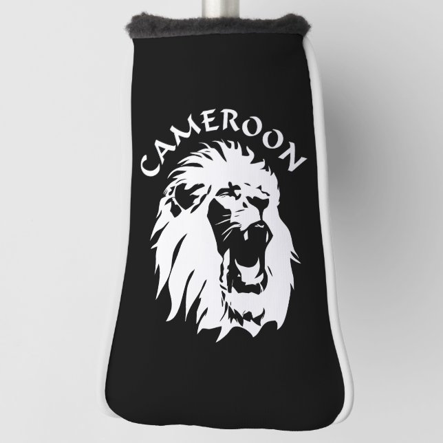 Roaring Lion Face - Cameroon Golf Head Cover (Rotate 90)