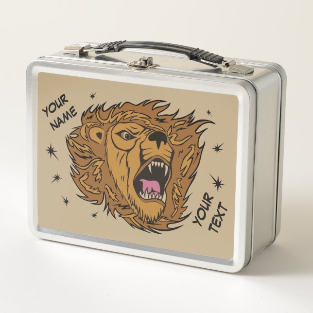 Roaring Lion Metal Lunchbox (Front)