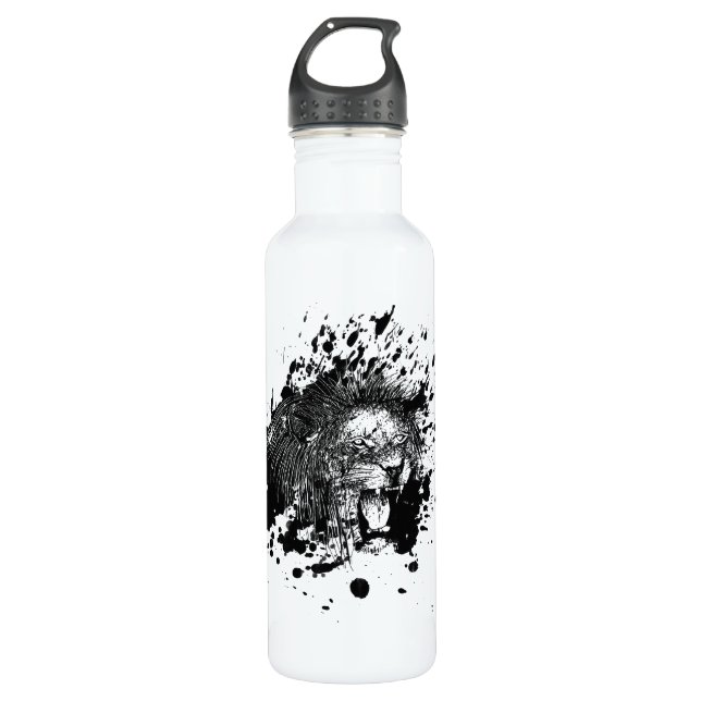 Roaring Lion Pick Your Background Colour 710 Ml Water Bottle (Front)