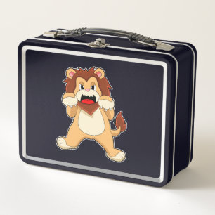 Roaring Lion.PNG Metal Lunch Box