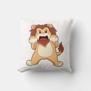 Roaring Lion.PNG Throw Pillow