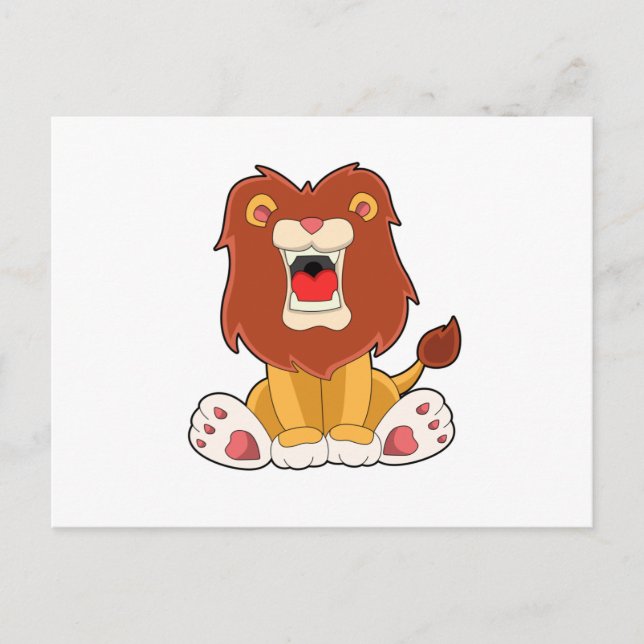 Roaring lion postcard (Front)