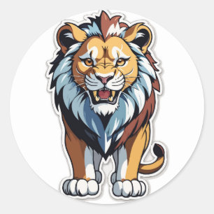 Roaring Lion Sticker - Unleash the King Within