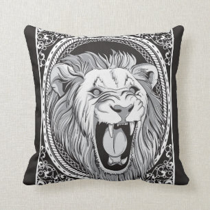 ROARING LION THROW PILLOW