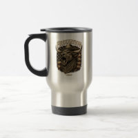 Roaring Longhorn Bull American Flag western